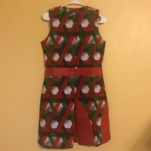 African Wax Print Sleeveless Blazer